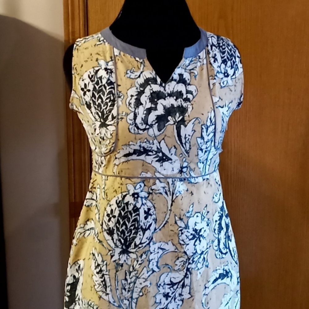 Alberto makali batik sleeveless tunic top light